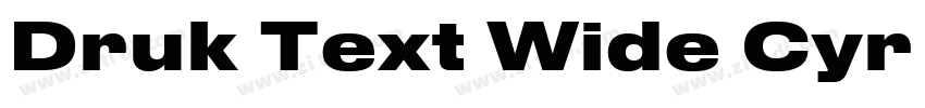 Druk Text Wide Cyr H字体转换